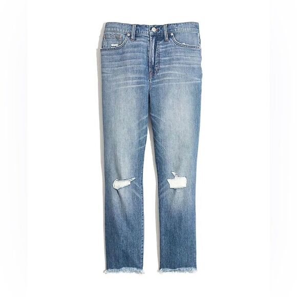 Madewell The Perfect Vintage Cropped Jean in Parnell Medium Wash Women’s Size 27 - Picture 2 of 16